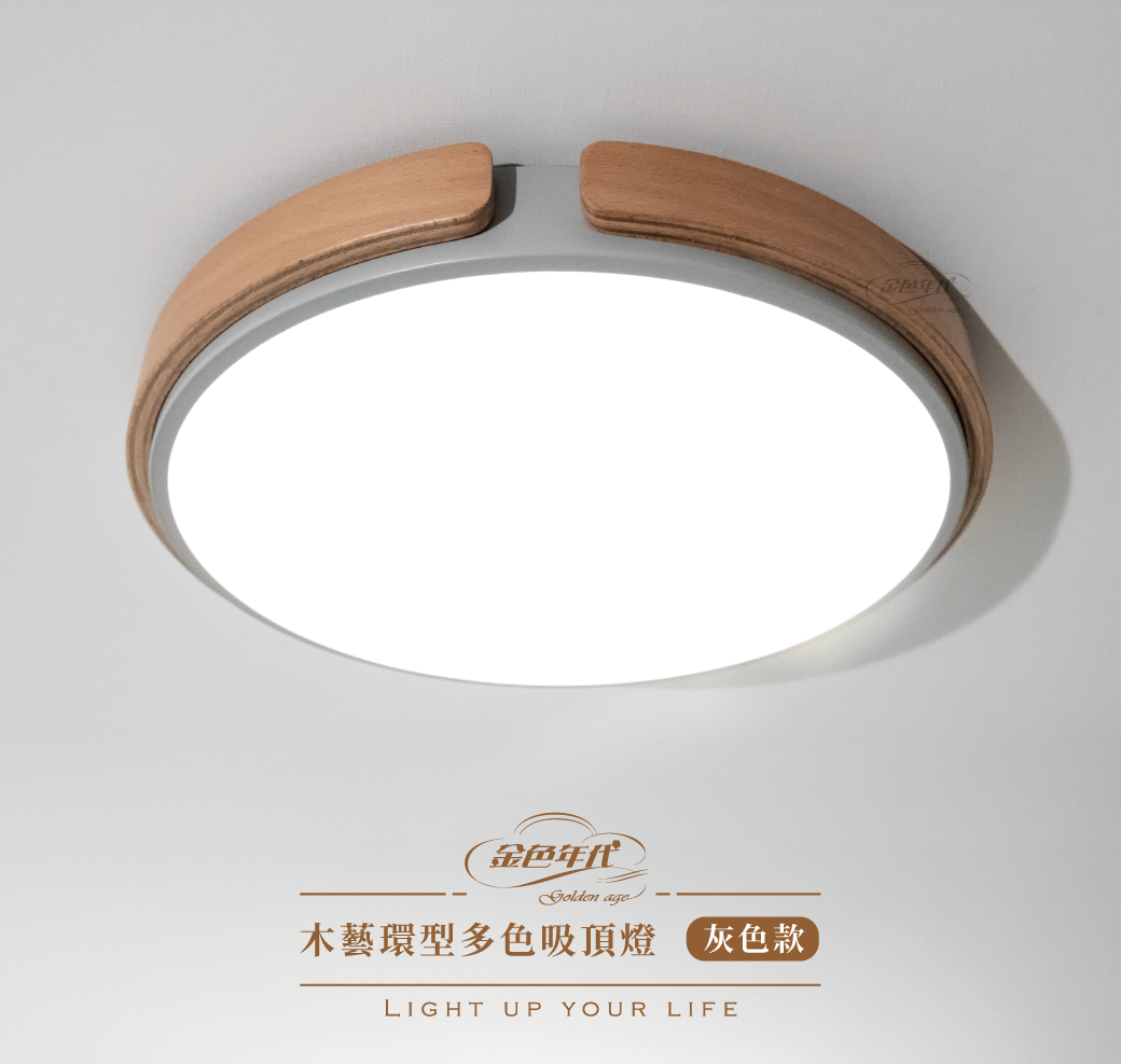 GA11-2431-木藝環型多色吸頂燈_01