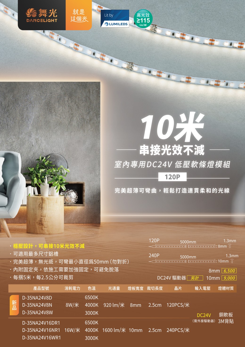 202507-120P 室內專用 DC24V低壓軟條燈模組_EDM-v01