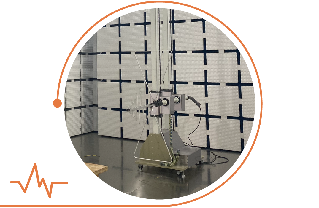 測試燈具不因電磁干擾，導致燈具電子設備與產品運作功能中斷，影響使用效能。
